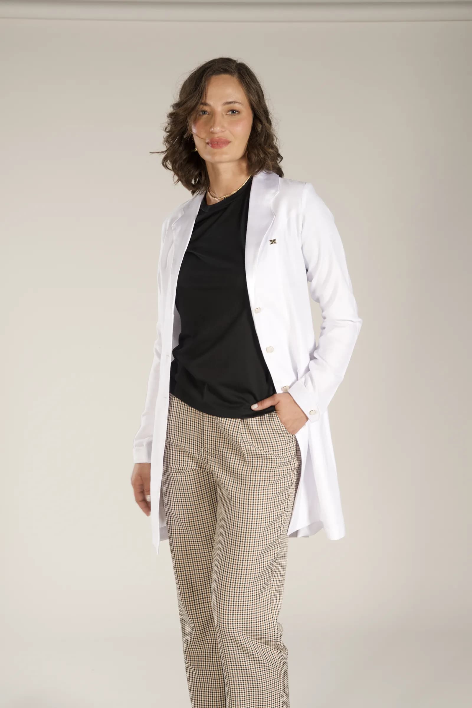 Jaleco Feminino Angelie 503 Tecido Shantung