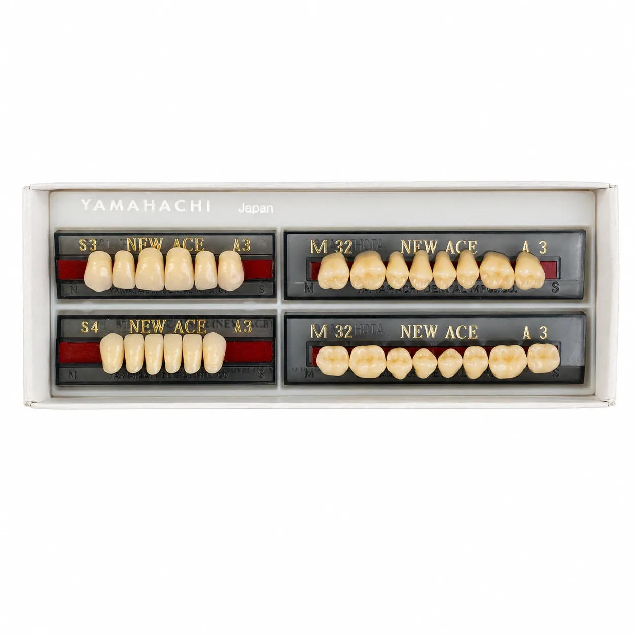 Dente Yamahachi NEW ACE — KIT 4 Placas S3
